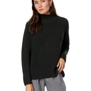 NWT Eileen Fisher IVY Extra Fine Merino Wool Turtle Neck Raglan Top